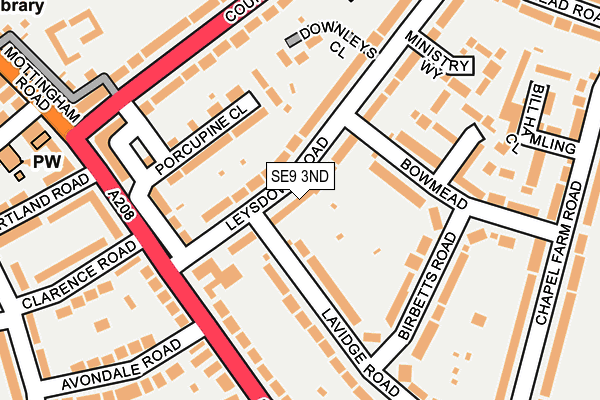 SE9 3ND map - OS OpenMap – Local (Ordnance Survey)