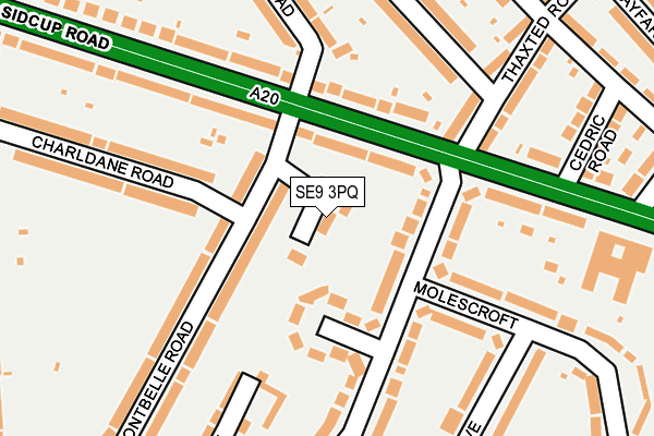 SE9 3PQ map - OS OpenMap – Local (Ordnance Survey)