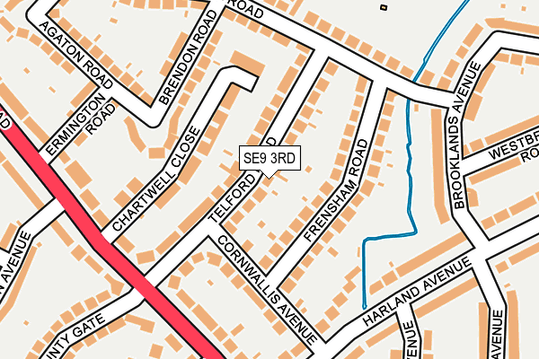 SE9 3RD map - OS OpenMap – Local (Ordnance Survey)