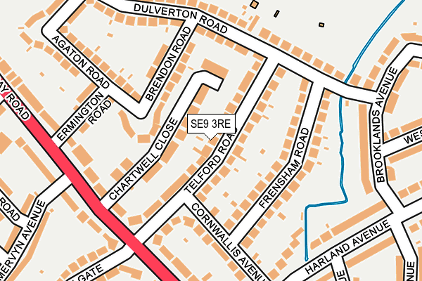 SE9 3RE map - OS OpenMap – Local (Ordnance Survey)
