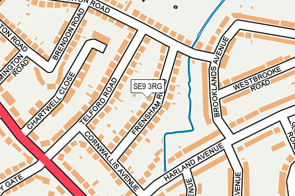 SE9 3RG map - OS OpenMap – Local (Ordnance Survey)