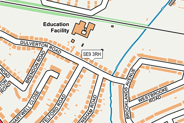 SE9 3RH map - OS OpenMap – Local (Ordnance Survey)