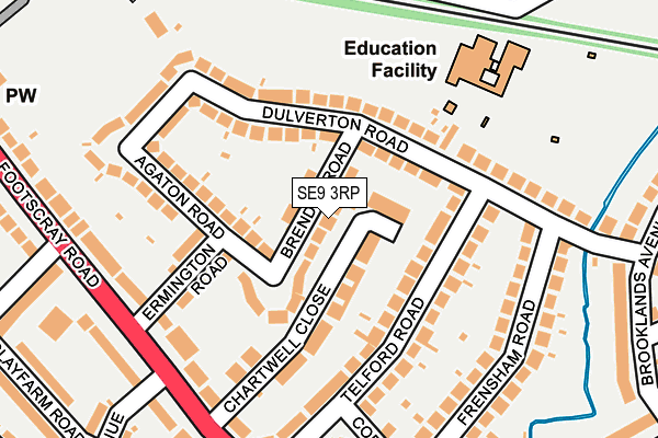 SE9 3RP map - OS OpenMap – Local (Ordnance Survey)