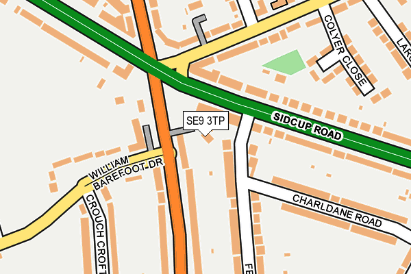 SE9 3TP map - OS OpenMap – Local (Ordnance Survey)