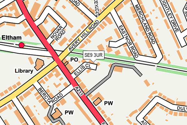 SE9 3UR map - OS OpenMap – Local (Ordnance Survey)