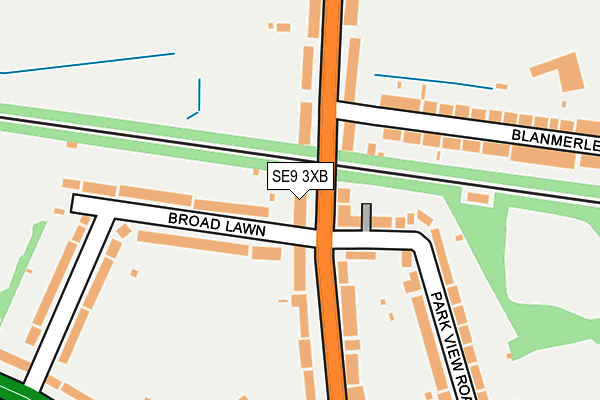 SE9 3XB map - OS OpenMap – Local (Ordnance Survey)