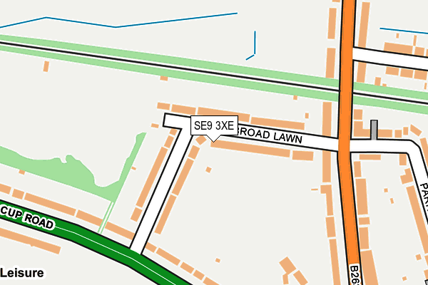 SE9 3XE map - OS OpenMap – Local (Ordnance Survey)