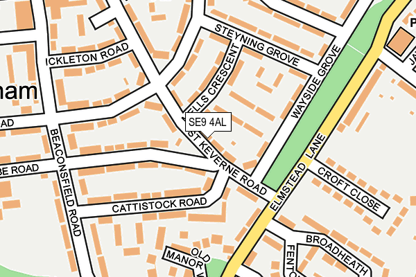 SE9 4AL map - OS OpenMap – Local (Ordnance Survey)