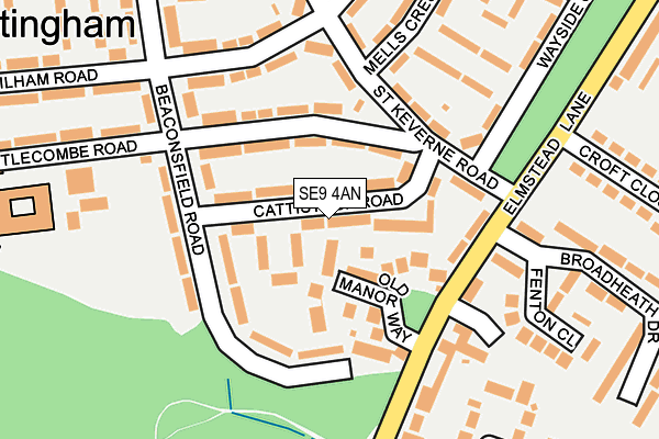 SE9 4AN map - OS OpenMap – Local (Ordnance Survey)