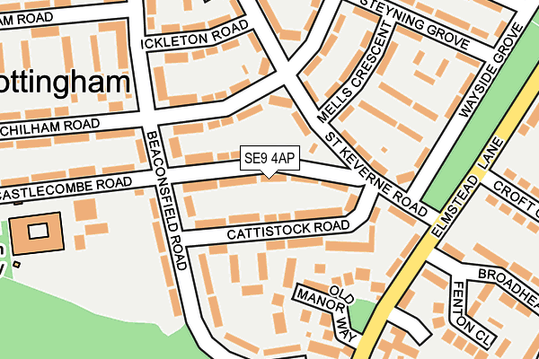 SE9 4AP map - OS OpenMap – Local (Ordnance Survey)