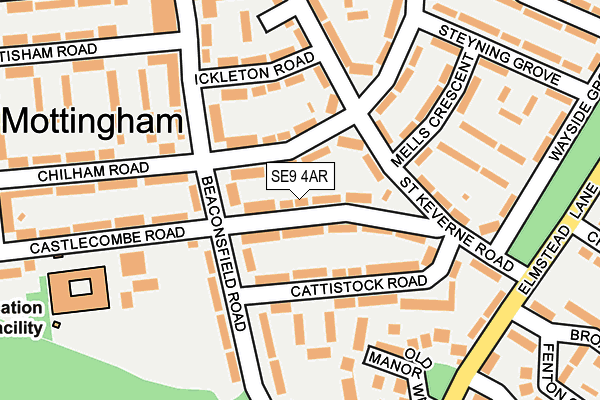 SE9 4AR map - OS OpenMap – Local (Ordnance Survey)