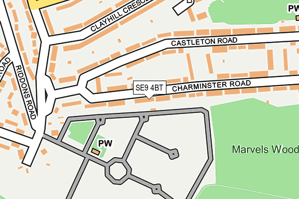 SE9 4BT map - OS OpenMap – Local (Ordnance Survey)