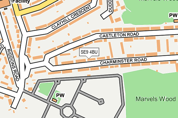SE9 4BU map - OS OpenMap – Local (Ordnance Survey)