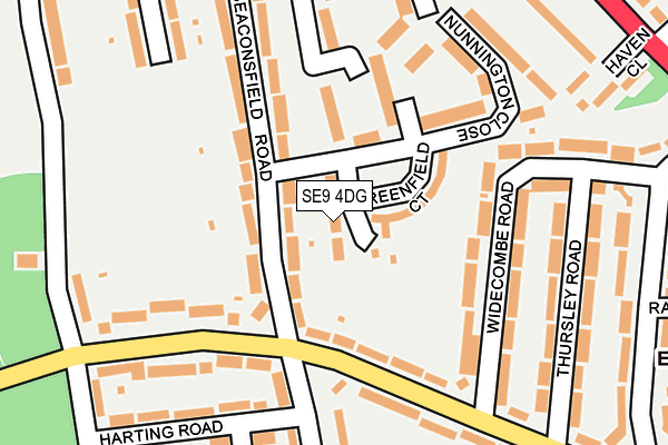 SE9 4DG map - OS OpenMap – Local (Ordnance Survey)