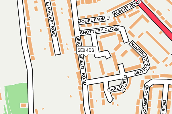 SE9 4DS map - OS OpenMap – Local (Ordnance Survey)