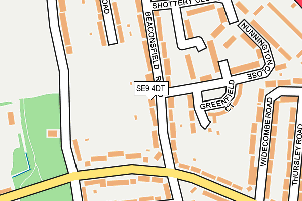 SE9 4DT map - OS OpenMap – Local (Ordnance Survey)