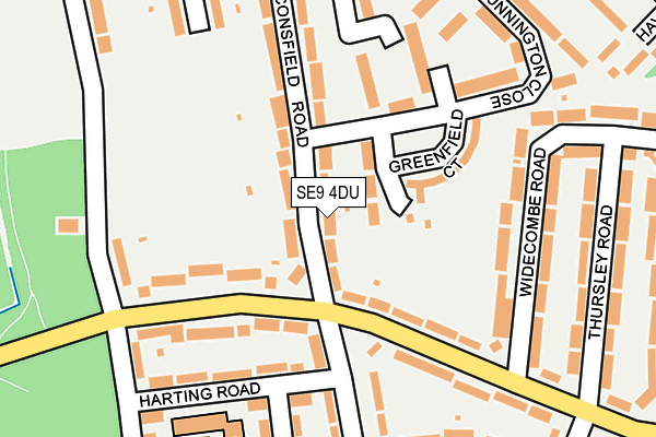 SE9 4DU map - OS OpenMap – Local (Ordnance Survey)