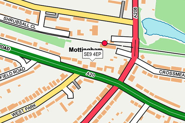 SE9 4EP map - OS OpenMap – Local (Ordnance Survey)