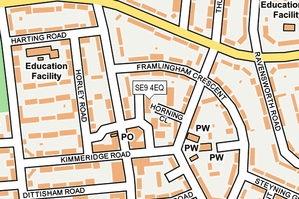 SE9 4EQ map - OS OpenMap – Local (Ordnance Survey)