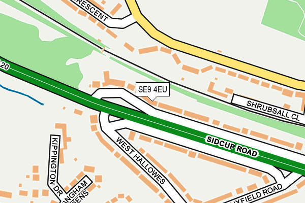 SE9 4EU map - OS OpenMap – Local (Ordnance Survey)