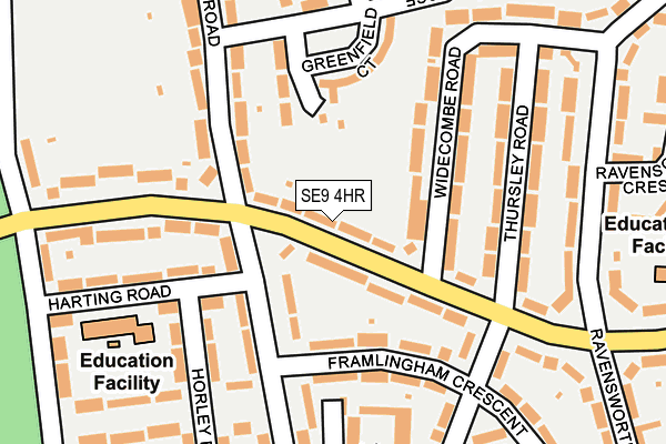 SE9 4HR map - OS OpenMap – Local (Ordnance Survey)