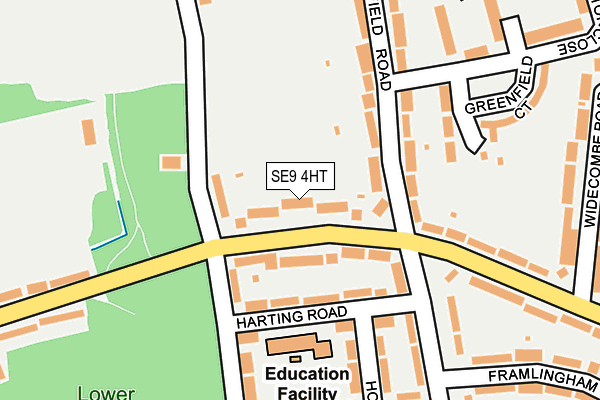 SE9 4HT map - OS OpenMap – Local (Ordnance Survey)