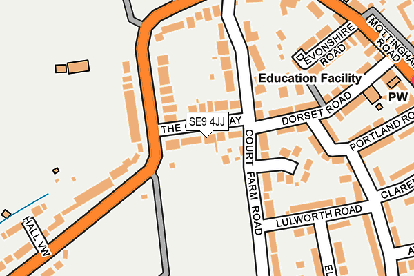 SE9 4JJ map - OS OpenMap – Local (Ordnance Survey)