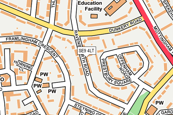SE9 4LT map - OS OpenMap – Local (Ordnance Survey)