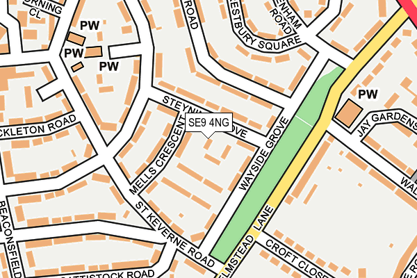 SE9 4NG map - OS OpenMap – Local (Ordnance Survey)