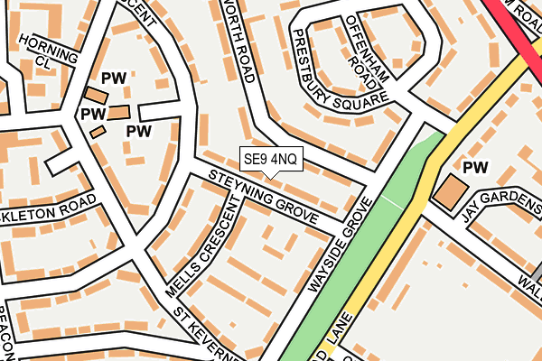 SE9 4NQ map - OS OpenMap – Local (Ordnance Survey)
