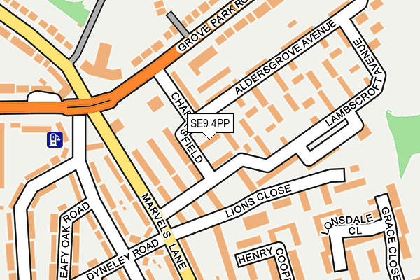 SE9 4PP map - OS OpenMap – Local (Ordnance Survey)