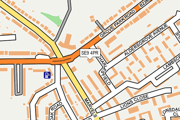 SE9 4PR map - OS OpenMap – Local (Ordnance Survey)