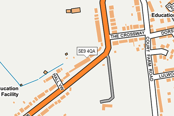 SE9 4QA map - OS OpenMap – Local (Ordnance Survey)