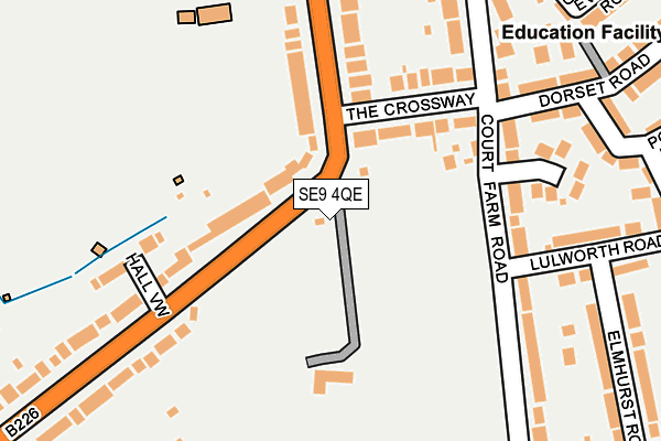 SE9 4QE map - OS OpenMap – Local (Ordnance Survey)