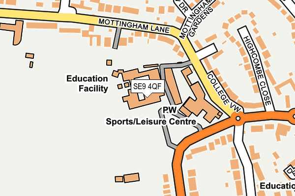 SE9 4QF map - OS OpenMap – Local (Ordnance Survey)