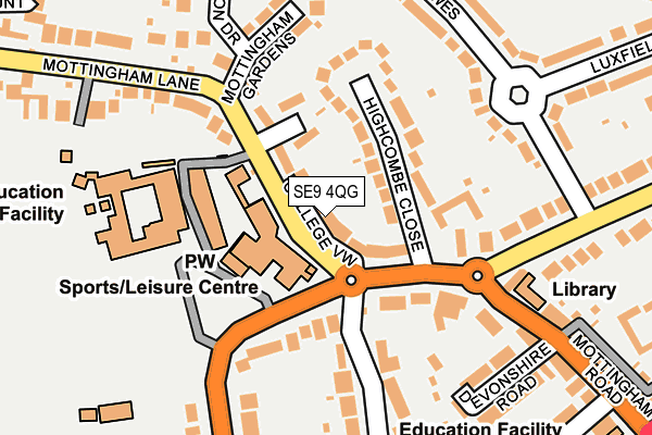 SE9 4QG map - OS OpenMap – Local (Ordnance Survey)