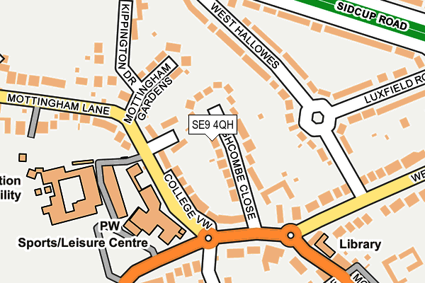 SE9 4QH map - OS OpenMap – Local (Ordnance Survey)