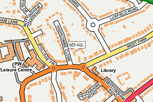 SE9 4QL map - OS OpenMap – Local (Ordnance Survey)