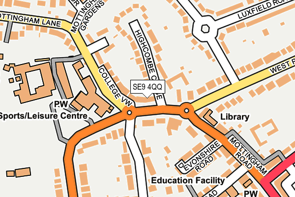 SE9 4QQ map - OS OpenMap – Local (Ordnance Survey)