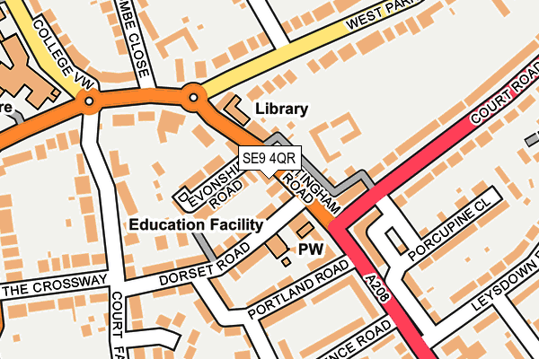 SE9 4QR map - OS OpenMap – Local (Ordnance Survey)