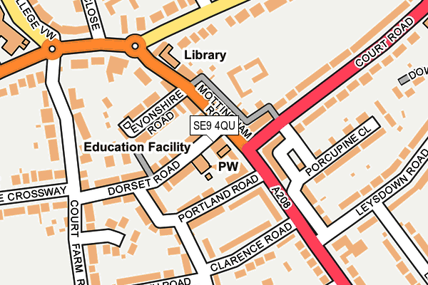 SE9 4QU map - OS OpenMap – Local (Ordnance Survey)