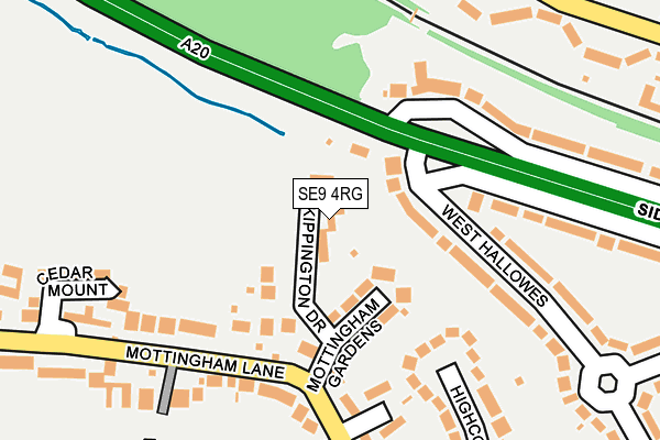 SE9 4RG map - OS OpenMap – Local (Ordnance Survey)