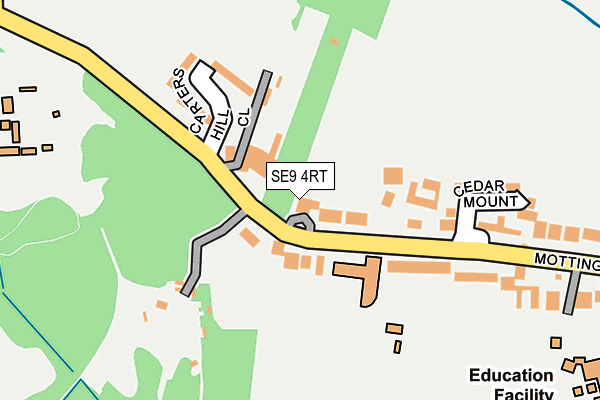 SE9 4RT map - OS OpenMap – Local (Ordnance Survey)