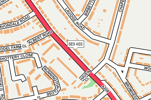 SE9 4SS map - OS OpenMap – Local (Ordnance Survey)