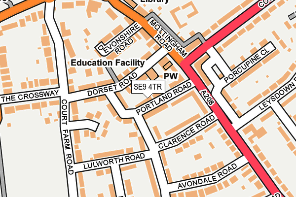 SE9 4TR map - OS OpenMap – Local (Ordnance Survey)