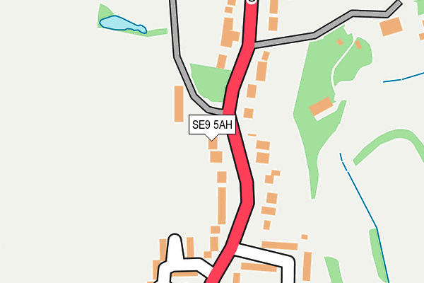 SE9 5AH map - OS OpenMap – Local (Ordnance Survey)