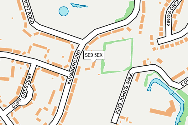 SE9 5EX map - OS OpenMap – Local (Ordnance Survey)