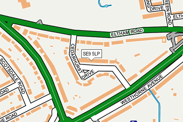 SE9 5LP map - OS OpenMap – Local (Ordnance Survey)