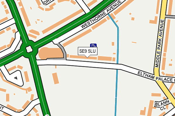 SE9 5LU map - OS OpenMap – Local (Ordnance Survey)