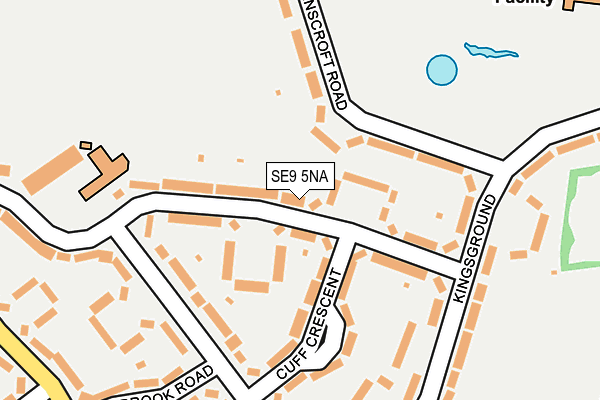 SE9 5NA map - OS OpenMap – Local (Ordnance Survey)